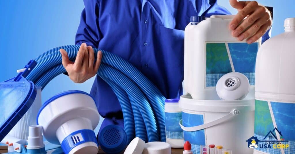 licencia para mantenimiento de piscina