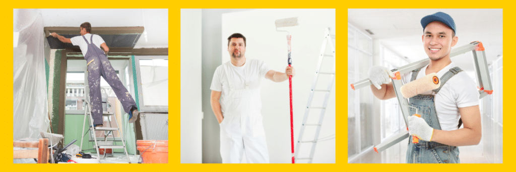 imagen de pintor haciendo referencia a licencia de contratista para pintar