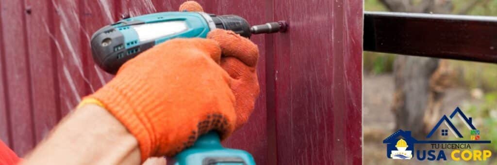 licencia de contratista para instalar cercas